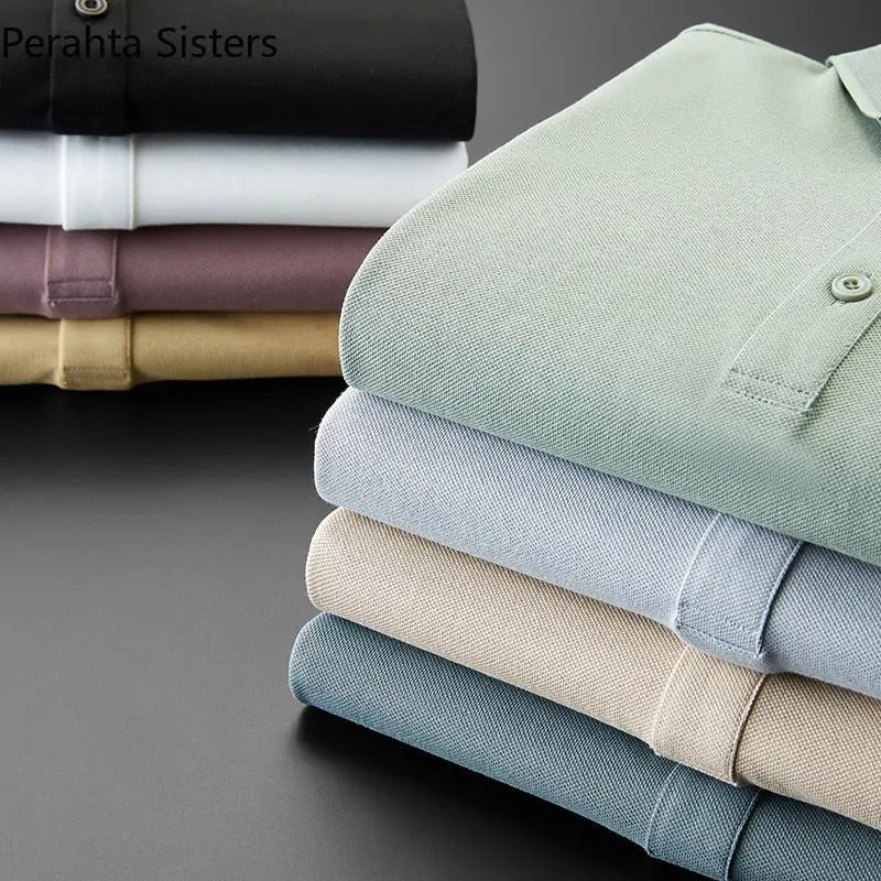 Trixtees Solid Black Branded Polo T-Shirt | Premium Cotton Blend | Regular Fit