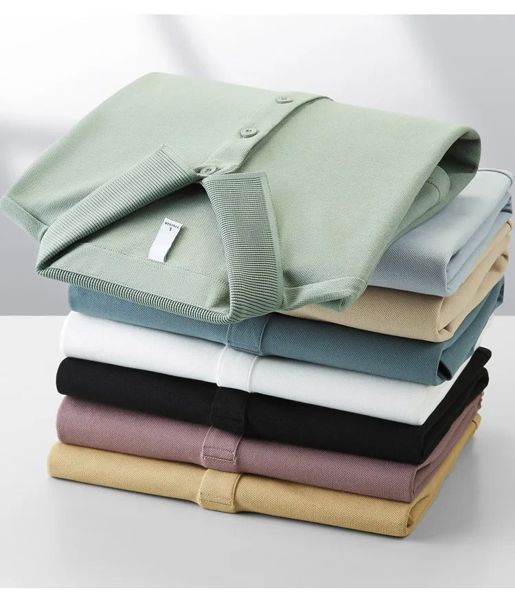 Trixtees Solid Black Branded Polo T-Shirt | Premium Cotton Blend | Regular Fit