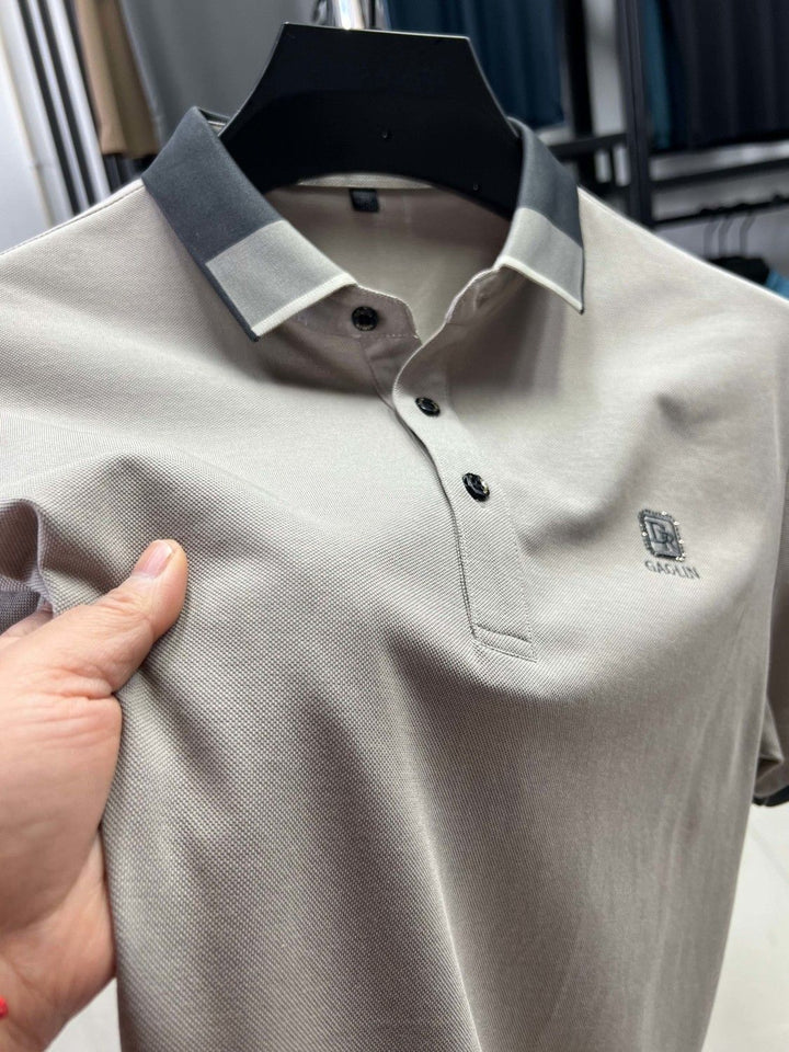 Trixtees Rust Contrast Collar Polo T-Shirt | Premium Cotton Blend | Regular Fit