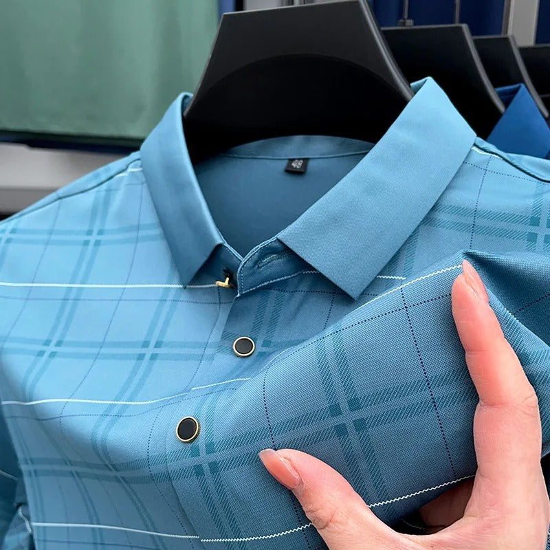 Trixtees Gingham Branded Polo T-Shirt | Premium Cotton Blend | Regular Fit