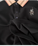 Trixtees Luxury Check Collar Polo T-Shirt | Premium Cotton Blend | Regular Fit