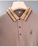 Trixtees Luxury Check Collar Polo T-Shirt | Premium Cotton Blend | Regular Fit