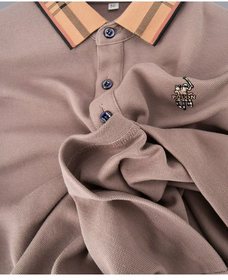 Trixtees Luxury Check Collar Polo T-Shirt | Premium Cotton Blend | Regular Fit