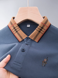 Trixtees Luxury Check Collar Polo T-Shirt | Premium Cotton Blend | Regular Fit