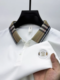 Trixtees Luxury Check Collar Polo T-Shirt | Premium Cotton Blend | Regular Fit