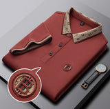 Trixtees Luxury Monogram Collar Polo T-Shirt | Premium Cotton Blend | Regular Fit