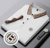 Trixtees Luxury Monogram Collar Polo T-Shirt | Premium Cotton Blend | Regular Fit