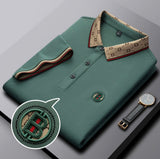 Trixtees Luxury Monogram Collar Polo T-Shirt | Premium Cotton Blend | Regular Fit