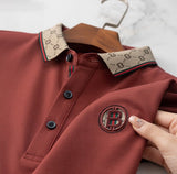 Trixtees Luxury Monogram Collar Polo T-Shirt | Premium Cotton Blend | Regular Fit