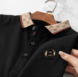 Trixtees Luxury Monogram Collar Polo T-Shirt | Premium Cotton Blend | Regular Fit