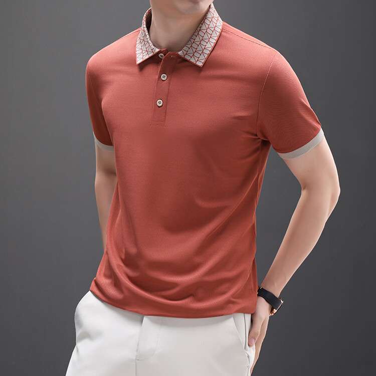 Trixtees Patterned Collar Polo T-Shirt | Premium Cotton Blend | Regular Fit