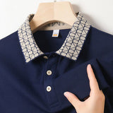 Trixtees Patterned Collar Polo T-Shirt | Premium Cotton Blend | Regular Fit