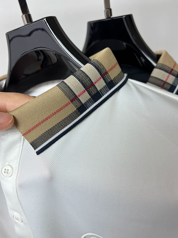 Trixtees Checkered Collar Polo T-Shirt | Premium Cotton Blend | Regular Fit