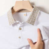 Trixtees Patterned Collar Polo T-Shirt | Premium Cotton Blend | Regular Fit