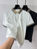 Trixtees Checkered Collar Polo T-Shirt | Premium Cotton Blend | Regular Fit
