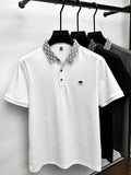 Trixtees Monogram Collar Polo T-Shirt | Premium Cotton Blend | Regular Fit
