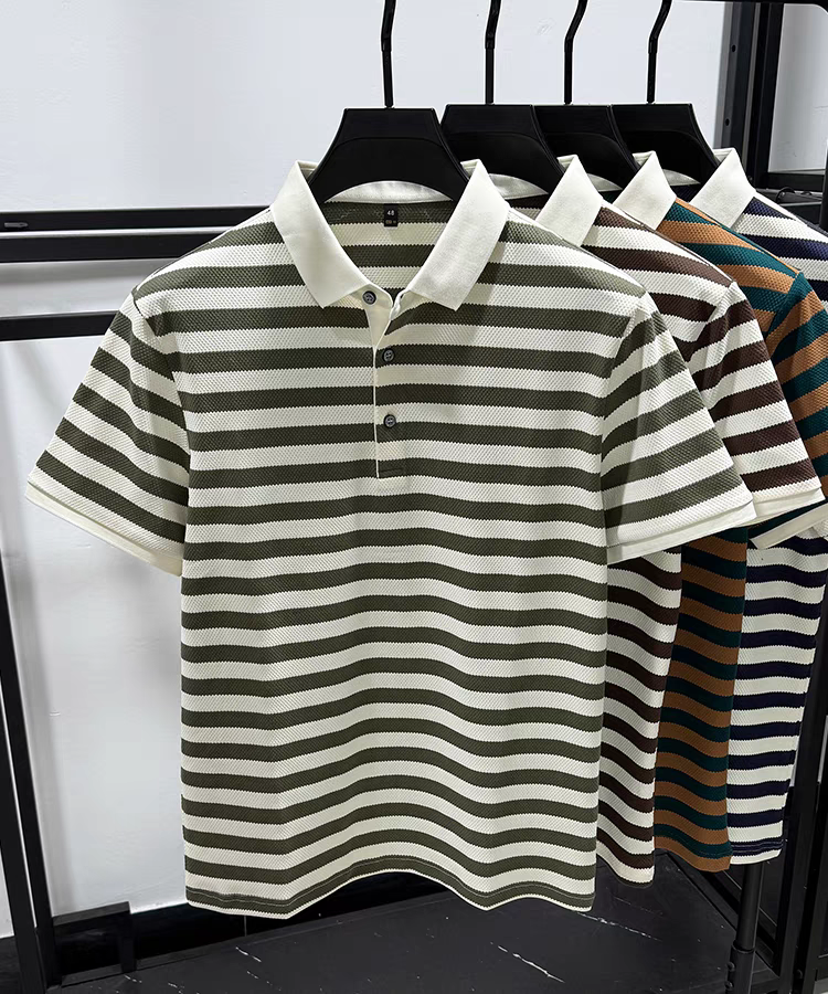 Trixtees Striped Polo T-Shirt | Premium Cotton Blend | Regular Fit