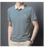 Trixtees Striped Branded Polo T-Shirt | Premium Cotton Blend | Regular Fit