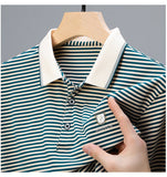 Trixtees Striped Branded Polo T-Shirt | Premium Cotton Blend | Regular Fit