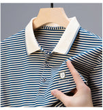 Trixtees Striped Branded Polo T-Shirt | Premium Cotton Blend | Regular Fit