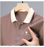 Trixtees Striped Branded Polo T-Shirt | Premium Cotton Blend | Regular Fit