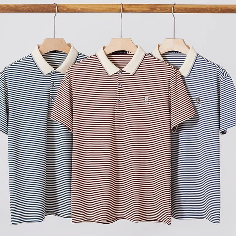 Trixtees Striped Branded Polo T-Shirt | Premium Cotton Blend | Regular Fit