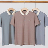 Trixtees Striped Branded Polo T-Shirt | Premium Cotton Blend | Regular Fit