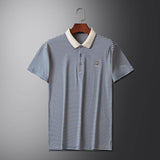 Trixtees Striped Branded Polo T-Shirt | Premium Cotton Blend | Regular Fit