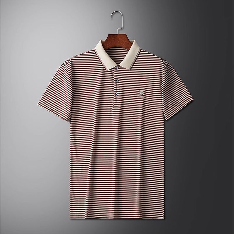 Trixtees Striped Branded Polo T-Shirt | Premium Cotton Blend | Regular Fit