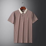 Trixtees Striped Branded Polo T-Shirt | Premium Cotton Blend | Regular Fit