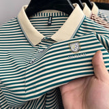 Trixtees Striped Branded Polo T-Shirt | Premium Cotton Blend | Regular Fit