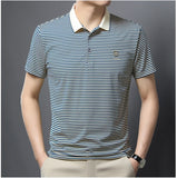 Trixtees Striped Branded Polo T-Shirt | Premium Cotton Blend | Regular Fit