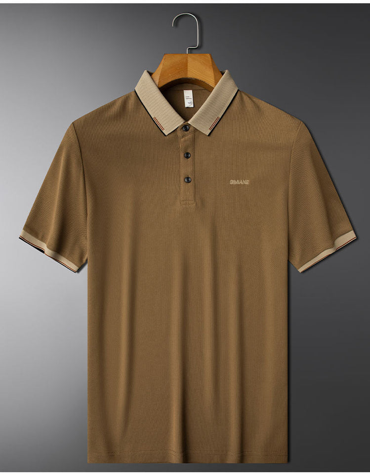 Trixtees Bimiane Branded Polo Shirt – Premium Textured Fabric with Contrast Collar