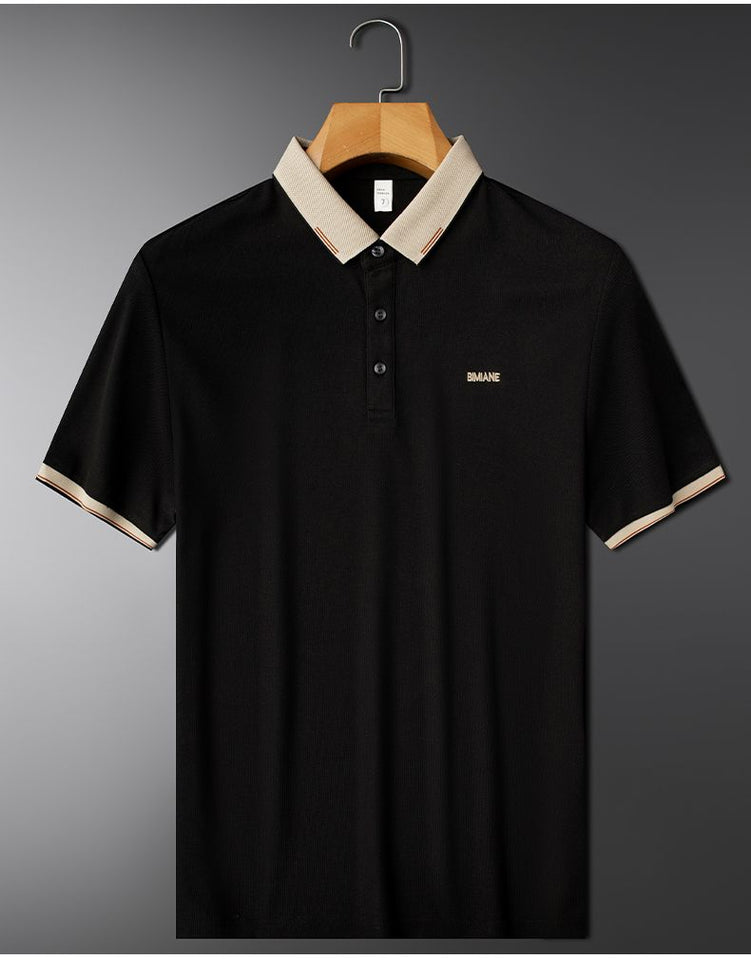 Trixtees Bimiane Branded Polo Shirt – Premium Textured Fabric with Contrast Collar