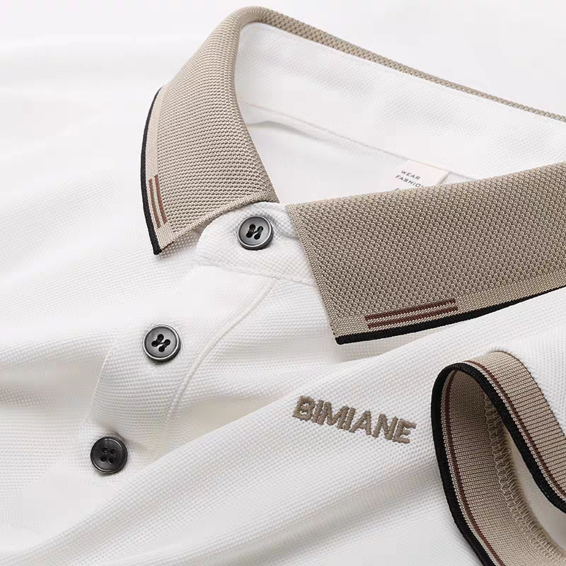 Trixtees Bimiane Branded Polo Shirt – Premium Textured Fabric with Contrast Collar