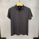 Trixtees Monochrome Plaid Polo T-Shirt | Premium Cotton Blend | Regular Fit