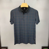 Trixtees Monochrome Plaid Polo T-Shirt | Premium Cotton Blend | Regular Fit