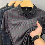 Trixtees Monochrome Plaid Polo T-Shirt | Premium Cotton Blend | Regular Fit