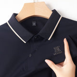 Trixtees Taupe Contrast Trim Branded Polo T-Shirt | Premium Cotton Blend | Regular Fit