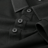 Trixtees Solid Black Branded Polo T-Shirt | Premium Cotton Blend | Regular Fit