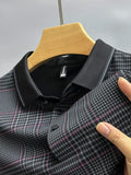 Trixtees Monochrome Branded Plaid Polo T-Shirt