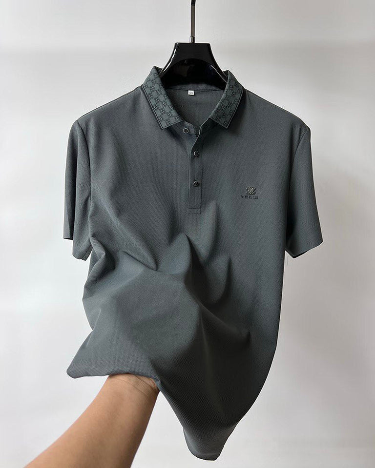 Trixtees Pattern Collar Branded Polo T-Shirt | Premium Cotton Blend | Regular Fit