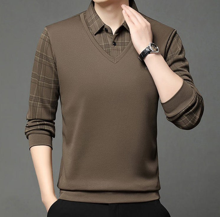 Trixtees Layered Look Branded Polo T-Shirt | Premium Cotton Blend | Regular Fit