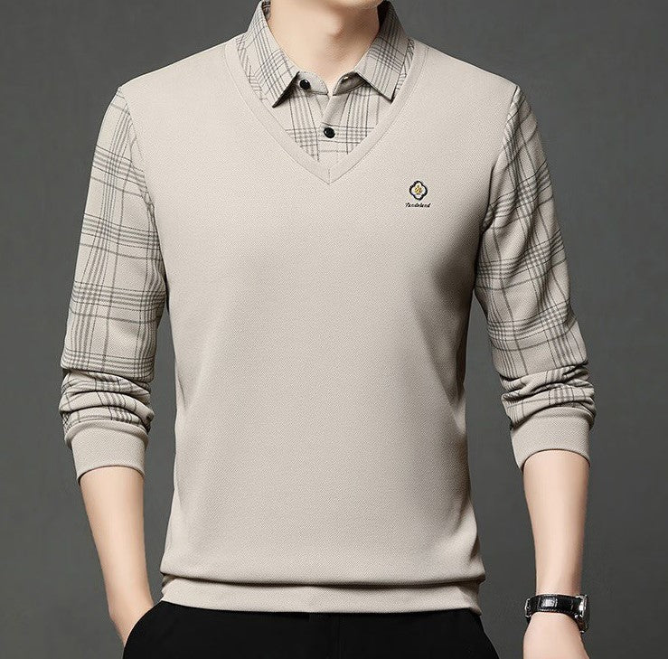 Trixtees Layered Look Branded Polo T-Shirt | Premium Cotton Blend | Regular Fit