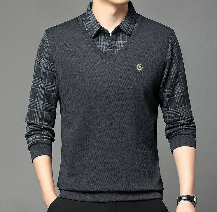 Trixtees Layered Look Branded Polo T-Shirt | Premium Cotton Blend | Regular Fit