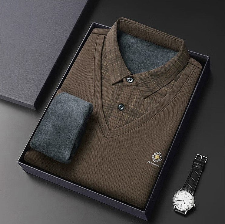 Trixtees Layered Look Branded Polo T-Shirt | Premium Cotton Blend | Regular Fit