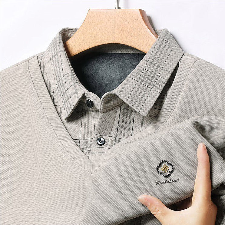 Trixtees Layered Look Branded Polo T-Shirt | Premium Cotton Blend | Regular Fit