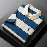 Trixtees Striped Branded Polo T-Shirt | Premium Cotton Blend | Regular Fit