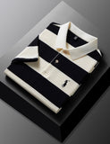 Trixtees Striped Branded Polo T-Shirt | Premium Cotton Blend | Regular Fit
