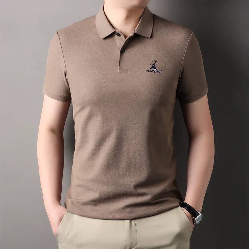 Trixtees Steel Blue Branded Polo T-Shirt | Premium Cotton Blend | Regular Fit